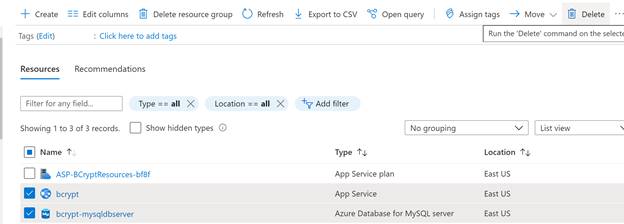 How to Delete Resources In Azure